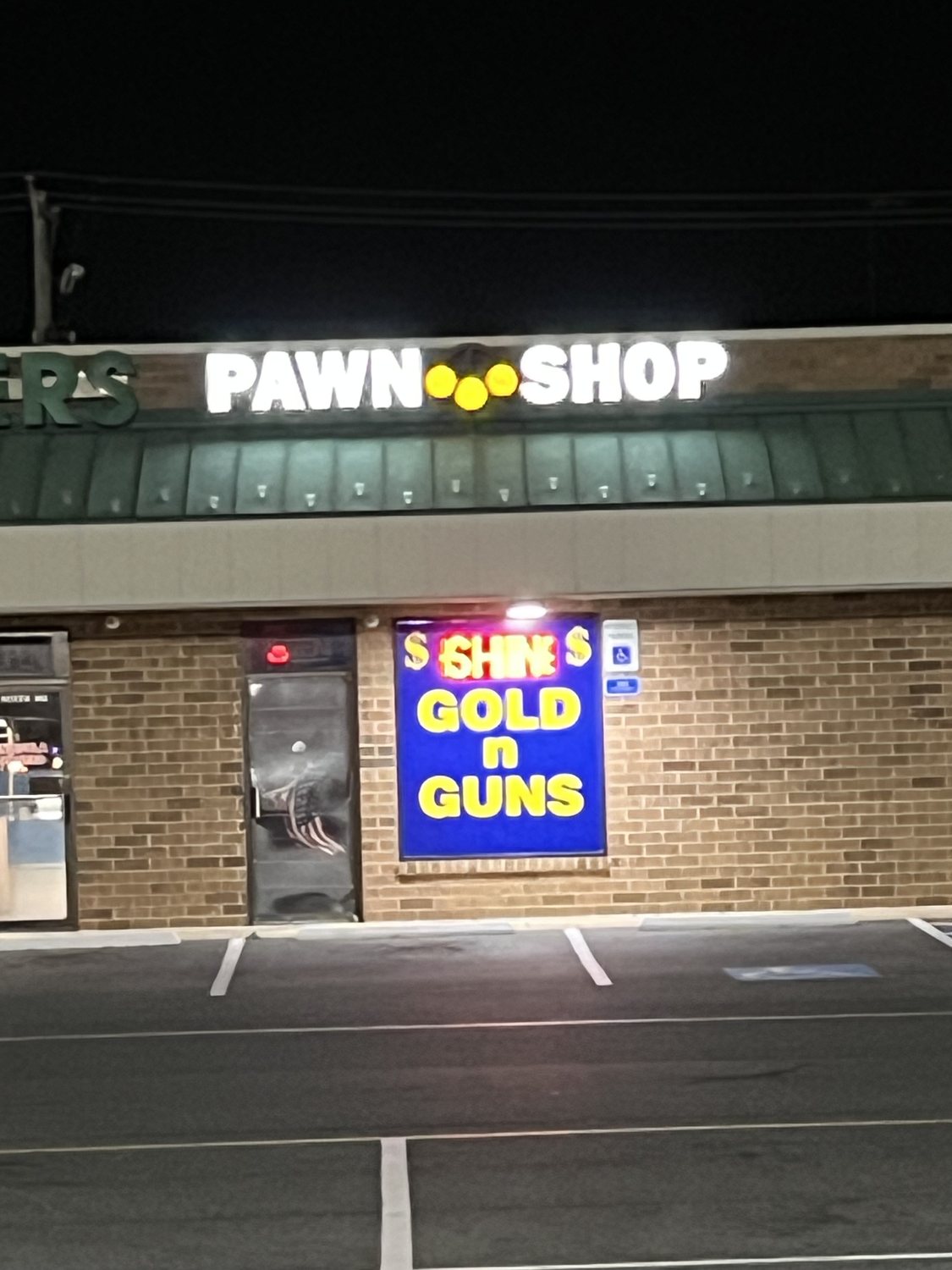 Illuminated storefront sign
